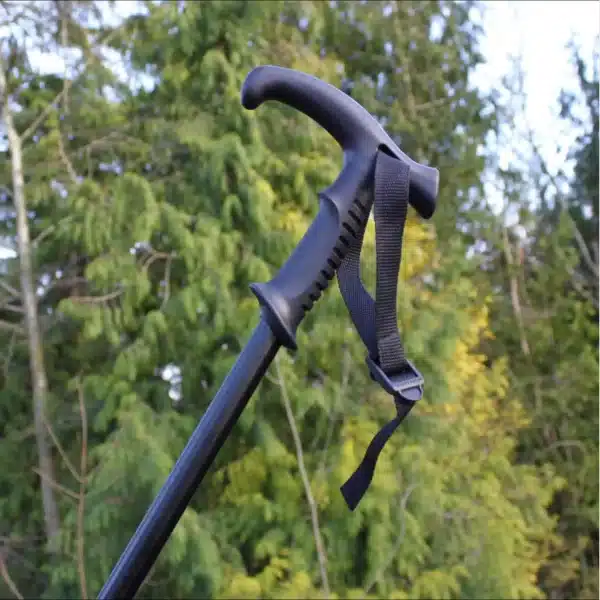 classic canes trekkingstok zwart met schokdemper