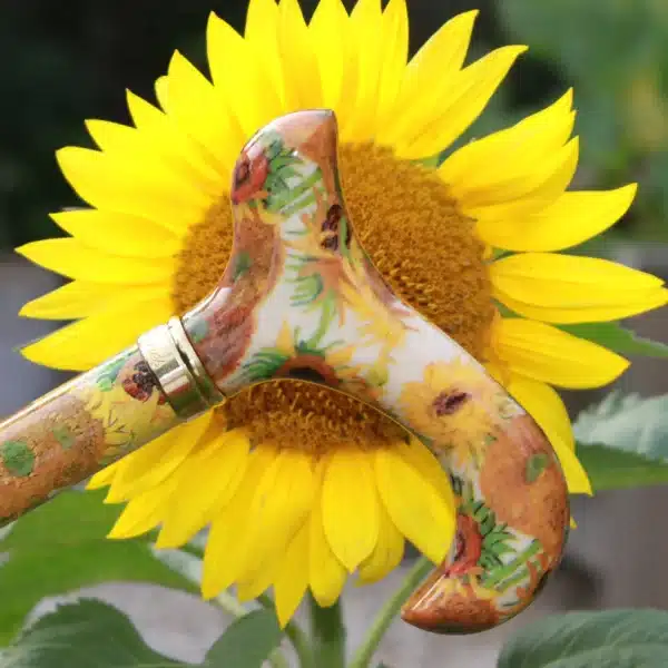 classic canes verstelbare wandelstok zonnebloemen vincent van gogh