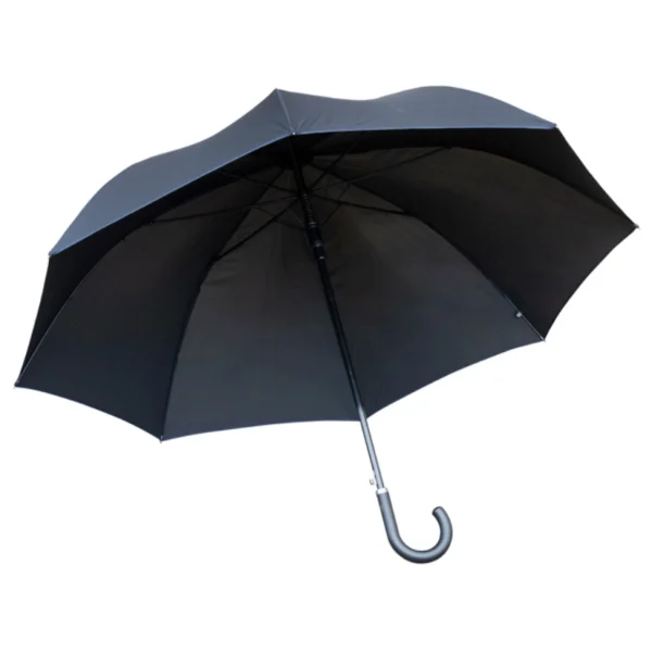 wandelstok paraplu blauwe rand zwart