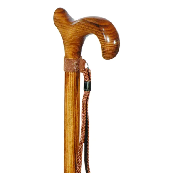 classic canes wandelstok beukenhout geschroeid met polsbandje