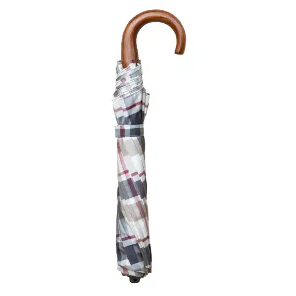 classic canes opvouwbare paraplu houten handvat ruit motief
