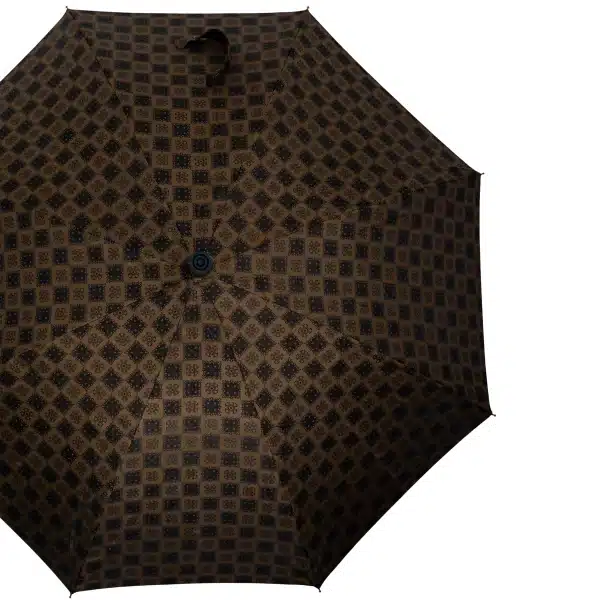 gastrock wandelstok paraplu goud bruin italiaanse stof
